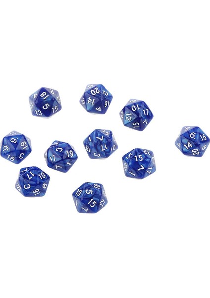 10 Zindanlar D & D Rol Oynama Oyunları Yirmi Taraflı D20 120 Zar Mavi (Yurt Dışından) modelleri