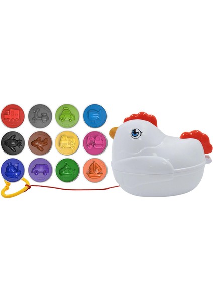 12 Adet Montessori Eşleşen Yumurta Oyuncak Bulmaca Oyunu Okul Öncesi Ulaşım (Yurt Dışından)