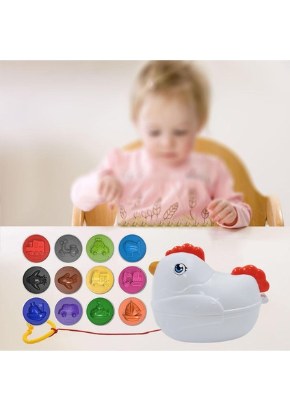 12 Adet Montessori Eşleşen Yumurta Oyuncak Bulmaca Oyunu Okul Öncesi Ulaşım (Yurt Dışından)
