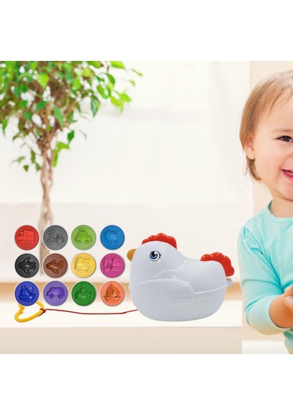 12 Adet Montessori Eşleşen Yumurta Oyuncak Bulmaca Oyunu Okul Öncesi Ulaşım (Yurt Dışından)