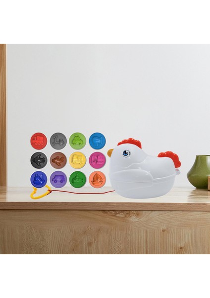 12 Adet Montessori Eşleşen Yumurta Oyuncak Bulmaca Oyunu Okul Öncesi Ulaşım (Yurt Dışından)