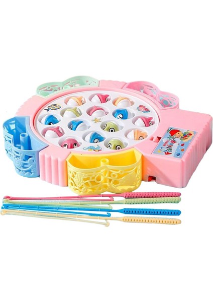 Balıkçılık Oyunu Oyuncak Dönen Kurulu ile Set Oyuncaklar Öğrenme Güzel Motor Becerileri Pembe (Yurt Dışından) fiyatları