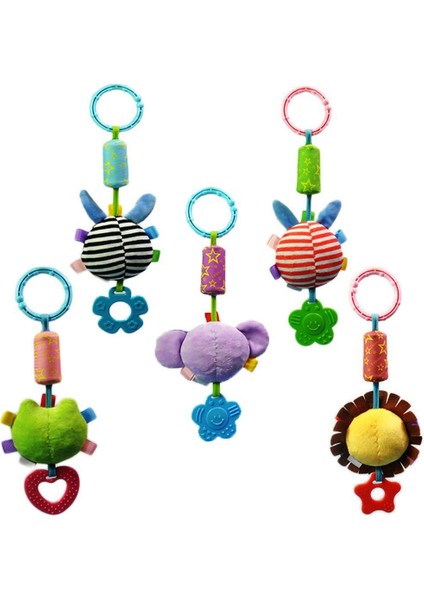 Bebek Bebek Çıngıraklar Diş Kaşıyıcı Peluş Arabası Müzik Asılı Çan Hayvan Handbells Diş Kaşıyıcı Beşik (Yurt Dışından) indirimleri
