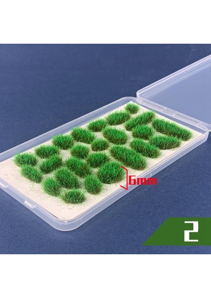25X Küme Çim Tufts Set Küme Modeli Çiçek Kümesi Düzen Yeşil (Yurt Dışından)