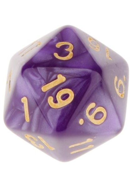 7 4/6/8/10/12/20 Polyhedral Taraflı Zar Dnd Mtg Rpg Parti Oyunları Için Mor (Yurt Dışından)