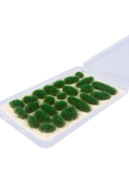 25X Küme Çim Tufts Set Küme Modeli Çiçek Kümesi Düzen Koyu Yeşil (Yurt Dışından)