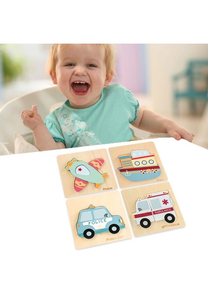 Yapboz 3D Bulmaca Beyin Oyunu Öğrenme Yapı Kurulu Bilişsel 24 Trafik Bulmaca (Yurt Dışından)