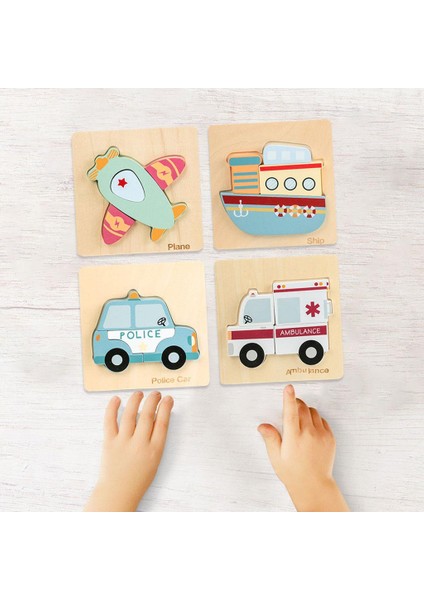 Yapboz 3D Bulmaca Beyin Oyunu Öğrenme Yapı Kurulu Bilişsel 24 Trafik Bulmaca (Yurt Dışından)