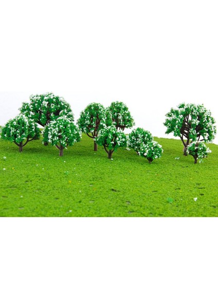 10X Ağaçlar W / Beyaz Çiçek Modeli Demiryolu Manzara Tren Düzeni Wargame Diorama (Yurt Dışından) fiyatları