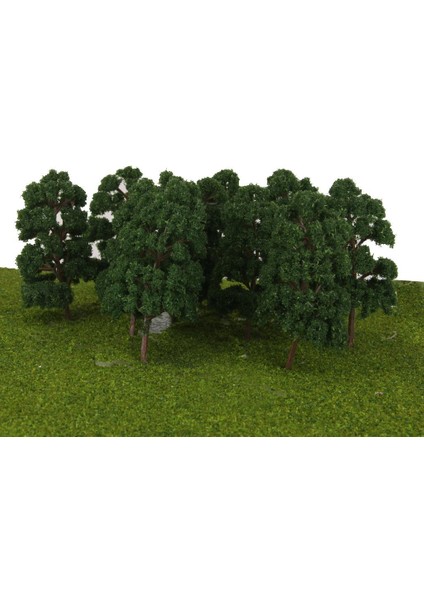 10 Adet Ağaçlar Model Tren Demiryolu Rr Wargame Diorama Manzara Düzeni 12.5 cm Ho (Yurt Dışından) fırsatları