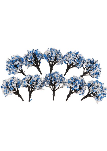 10PC 1/200 Boyalı Ağaçlar Model Düzen Manzarası Model Bina Kitleri Parçalar Diy Mavi Beyaz (Yurt Dışından) fiyatları
