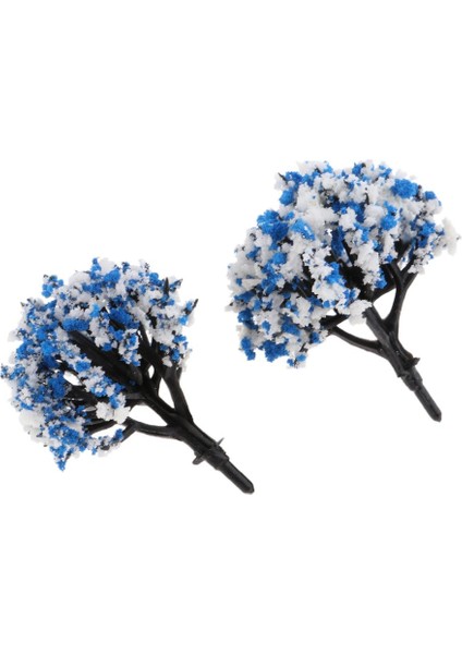 10PC 1/200 Boyalı Ağaçlar Model Düzen Manzarası Model Bina Kitleri Parçalar Diy Mavi Beyaz (Yurt Dışından) fırsatları