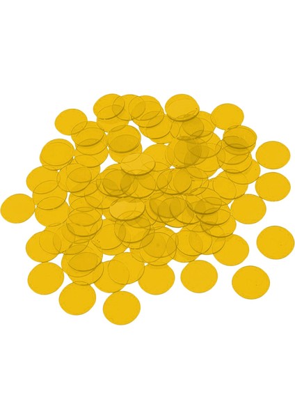 100X Çip Sayma Disk Işaretleri Bingo Cips Için 25 mm Oyun Jetonları Turuncu (Yurt Dışından)