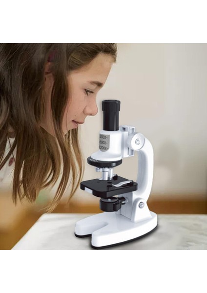 Çocuk Mikroskop Oyuncak Kiti Biyolojik Mikroskop 1200X Erkekler Için Öğretim Kimlikleri A (Yurt Dışından)