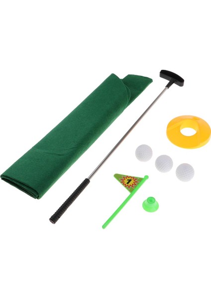 Yenilik Lazımlık Banyo Golf Oyunu Eğlenceli Gag Seti 1 Golf Kulübü 3 Golf Topu 1 Yeşil Paspas 1 Golf Deliği 1 Bayrak ve 1 Golf Tees Içerir (Yurt Dışından)
