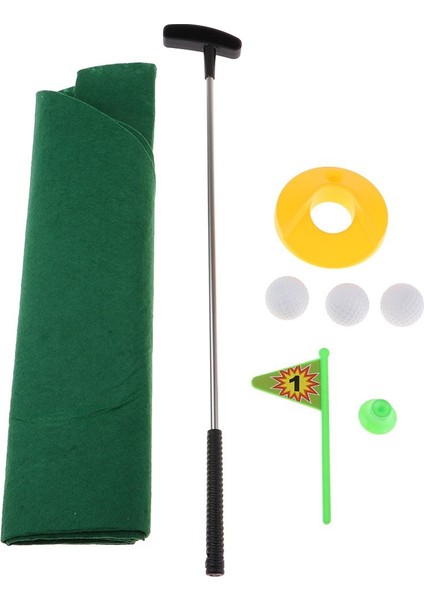Yenilik Lazımlık Banyo Golf Oyunu Eğlenceli Gag Seti 1 Golf Kulübü 3 Golf Topu 1 Yeşil Paspas 1 Golf Deliği 1 Bayrak ve 1 Golf Tees Içerir (Yurt Dışından)