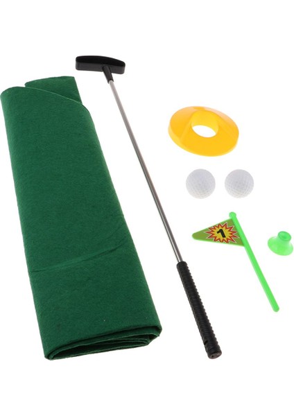 Yenilik Lazımlık Banyo Golf Oyunu Eğlenceli Gag Seti 1 Golf Kulübü 3 Golf Topu 1 Yeşil Paspas 1 Golf Deliği 1 Bayrak ve 1 Golf Tees Içerir (Yurt Dışından)