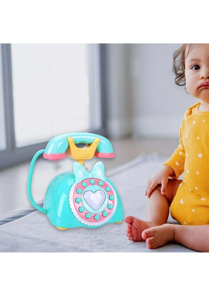 Telefon Oyuncak Geliştirme Çok Fonksiyonlu Biliş 3 + Toddlers Açık Yeşil (Yurt Dışından)