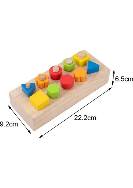 Montessori Oyuncak Bükülme Vidaları Ahşap Fındık ve Cıvatalar Kiti Çok Işlevli Öğrenme (Yurt Dışından)