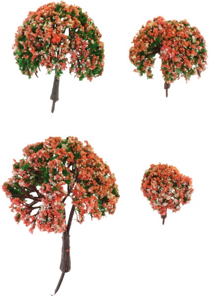 4 Model Ağaçlar W Şeftali Çiçek Parkı Yapımı Tren Demiryolu Düzeni Manzara 410 cm (Yurt Dışından) modelleri