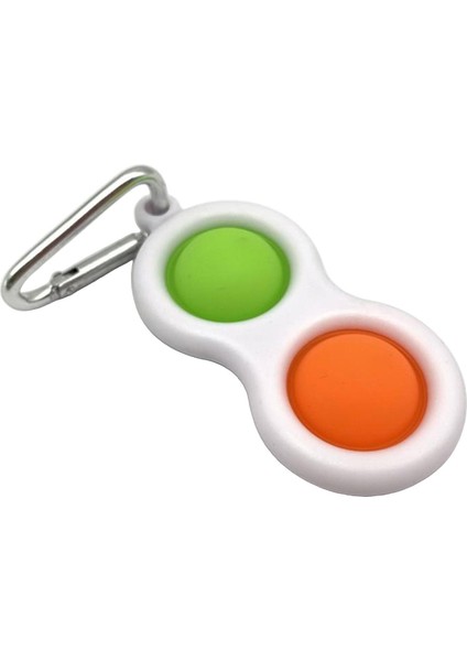 Silikon Basit Dimple Fidget Oyuncak Anahtarlık Stres Rölyefi Elde Taşıyıcı Mini Odak Ilgi Duyusal Oyuncak Çocuklar Için Erken Eğitim Oyuncakları Turuncu Yeşil (Yurt Dışından)