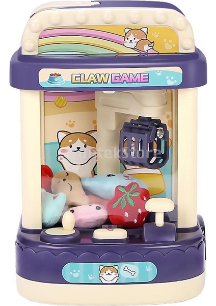 Mini Machine Crane Top Para Pençe Oyuncak Oyun Kid Tv Film Oyuncakları Mor (Yurt Dışından) fiyatları