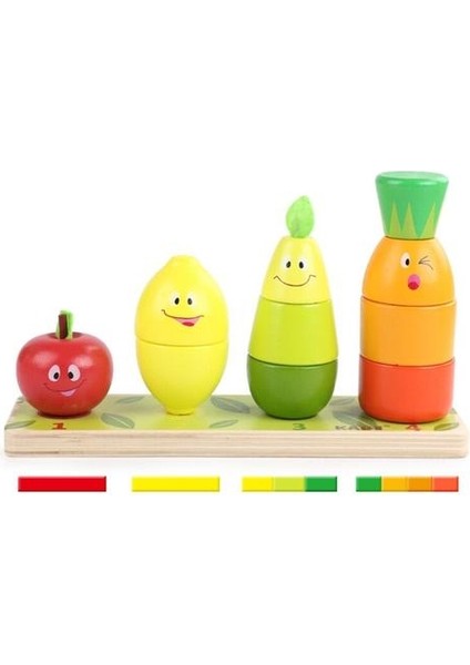 Ahşap Bulmaca Bebek Istifleme Kule Şekli Sıralama Gelişim Blokları Erken Öğrenme Oyuncak Çocuklar Için Yaşas 1 Yıllar Eski | Ahşap Bloklar (Yurt Dışından)