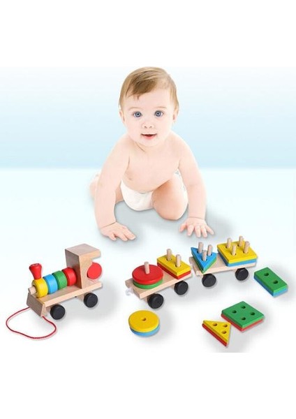 Bebek Oyuncakları Ahşap Tren Kamyon Seti Geometrik Blokları Sıralama Kurulu Çocuklar Eğitici Oyuncak Renk Şekli Eşleştirme Yığılmış Bulmaca | Diecasts oyuncak Araçlar (Yurt Dışından) indirimleri