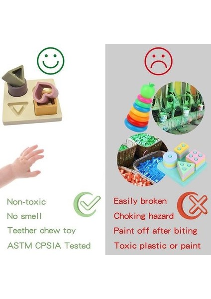 Bebek Yumuşak Yuvalama Sıralama Istifleme Oyuncaklar Silikon Blok Şekli Oyuncaklar Tanıma Öğrenme Geliştirme Oyuncaklar Jigsaw Bulmacalar | (Yurt Dışından) modelleri