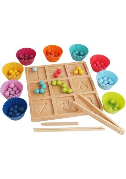 Çocuklar Ahşap Oyuncaklar Klip Boncuk Puzzle Oyunu Numaralı Izleme Kurulu ile Okul Öncesi Çocuklar Erken Gelişim | (Yurt Dışından) fiyatları