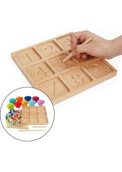 Çocuklar Ahşap Oyuncaklar Klip Boncuk Puzzle Oyunu Numaralı Izleme Kurulu ile Okul Öncesi Çocuklar Erken Gelişim | (Yurt Dışından) fırsatları