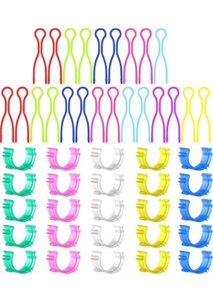 50ADET Dikiş Iplik Bobin Tutucu Klipsleri Nakış Için Bobbin Çok Renkli 2cm 6.8cm (Yurt Dışından)