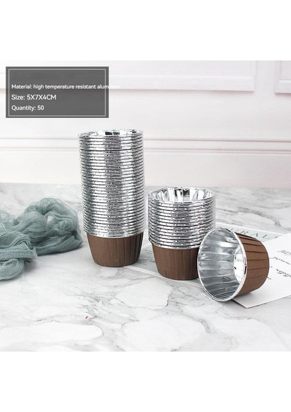 Pişirme Pastası Folyo - 50 Adet (Yurt Dışından)
