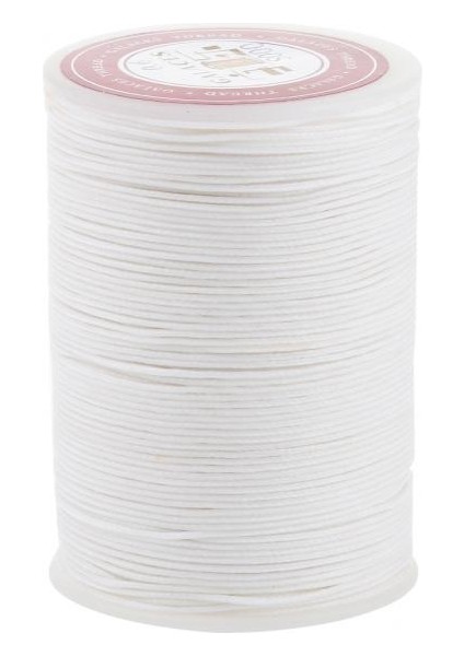 2xleather Zanaat El Işçiliği Dikiş Yuvarlak Balmumu Ipi Iplik 0.6mm Beyaz 2 Adet (Yurt Dışından)