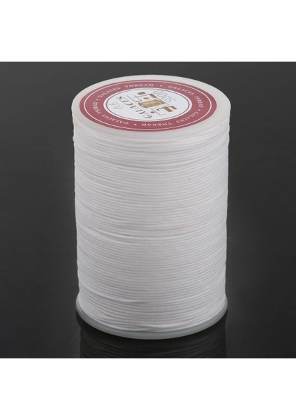 2xleather Zanaat El Işçiliği Dikiş Yuvarlak Balmumu Ipi Iplik 0.6mm Beyaz 2 Adet (Yurt Dışından)