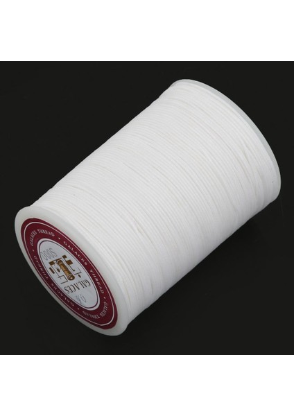 2xleather Zanaat El Işçiliği Dikiş Yuvarlak Balmumu Ipi Iplik 0.6mm Beyaz 2 Adet (Yurt Dışından)