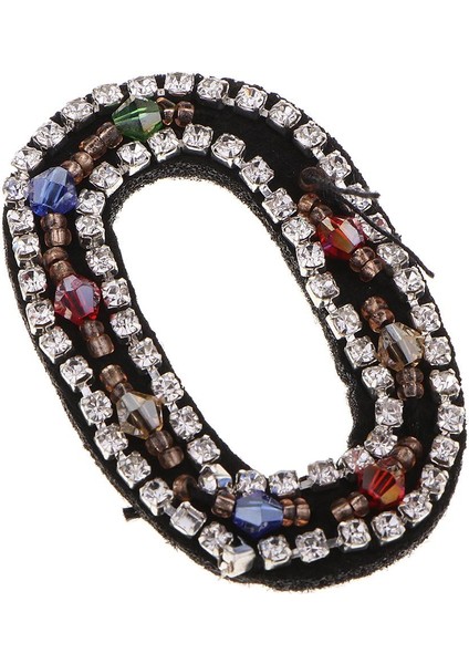 Renkli Dikilmiş Işlemeli Yamalar Mektup Numarası Muhteşem Rhinestones Dekorasyon Çocuk Kıyafetleri 30 × 50MM (Yurt Dışından)