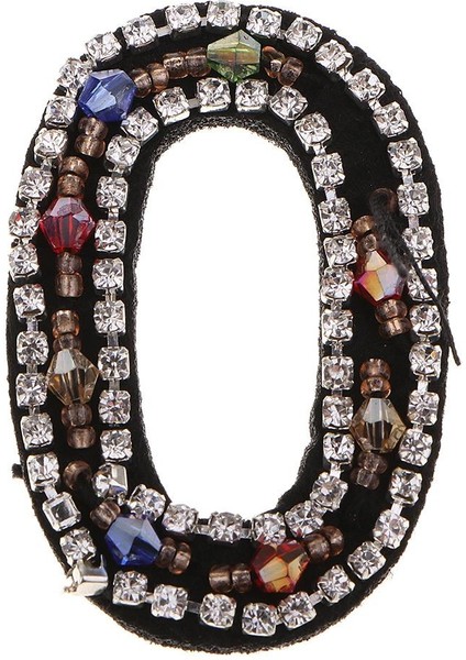 Renkli Dikilmiş Işlemeli Yamalar Mektup Numarası Muhteşem Rhinestones Dekorasyon Çocuk Kıyafetleri 30 × 50MM (Yurt Dışından) fiyatları