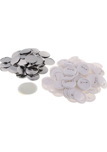 100 Düğme Rozetleri Rozetler Boşluklar Yakıt Pin Rozeti Yapım Makine Aksesuarları (Yurt Dışından)