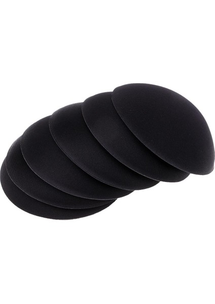 3 Çift Ek Sünger Sutyen Ekler Çıkarılabilir Sütyen Pedleri Mayo Bikini Siyah Yuvarlak Siyah (Yurt Dışından)