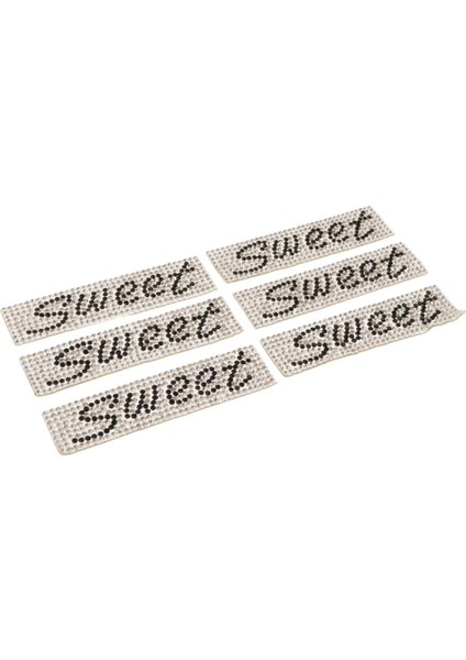 6 Adet Tatlı Harfler Rhinestone Yamaları Kıyafet Torbası Yamaları Için Kristal Rozetler (Yurt Dışından) fiyatları