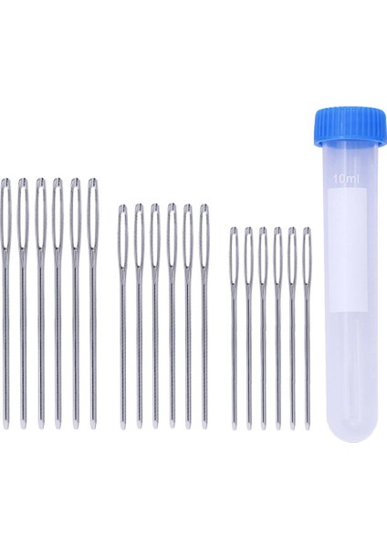 18 Metal Iplik Örgü Iğneleri Büyük Göz Künt Iğneler Dikiş Iğneleri (Yurt Dışından)