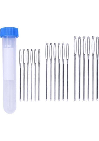 18 Metal Iplik Örgü Iğneleri Büyük Göz Künt Iğneler Dikiş Iğneleri (Yurt Dışından) fırsatları