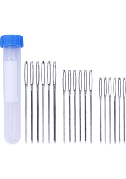18 Metal Iplik Örgü Iğneleri Büyük Göz Künt Iğneler Dikiş Iğneleri (Yurt Dışından) indirimleri