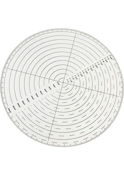 Şeffaf Pusula Dairesi Kesici Çizim Kılavuzu Kesici 10 " Dikiş Göstergesi Için (Yurt Dışından)