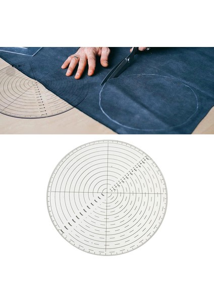 Şeffaf Pusula Dairesi Kesici Çizim Kılavuzu Kesici 10 " Dikiş Göstergesi Için (Yurt Dışından) modelleri