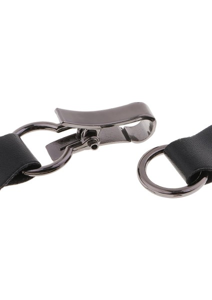 5x1 Set Siyah Deri Geçiş Düğmeleri Gümüş Metal Hook Duffle Coat Harfer 5 Adet (Yurt Dışından) modelleri