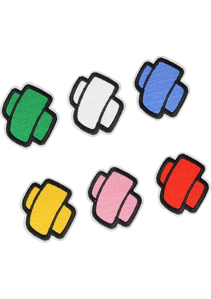 6x Renkli Bant Yardım Demirinde Dikiş Yaması Rozet Ceketler Şapkalar Motif Aplike (Yurt Dışından) modelleri
