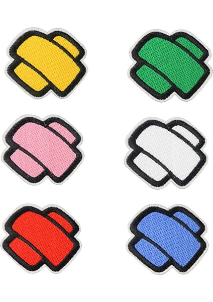 6x Renkli Bant Yardım Demirinde Dikiş Yaması Rozet Ceketler Şapkalar Motif Aplike (Yurt Dışından) fırsatları