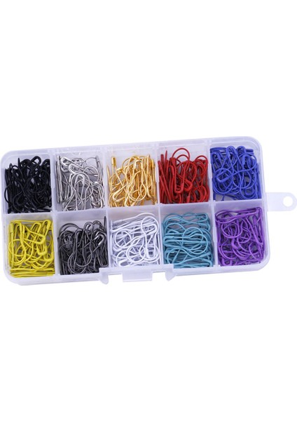 300ADET 22MM Çok Renkli Metal Güvenlik Pimleri Kabak Calabash Şekli Coilless Kutusu (Yurt Dışından)